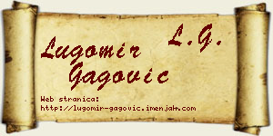 Lugomir Gagović vizit kartica